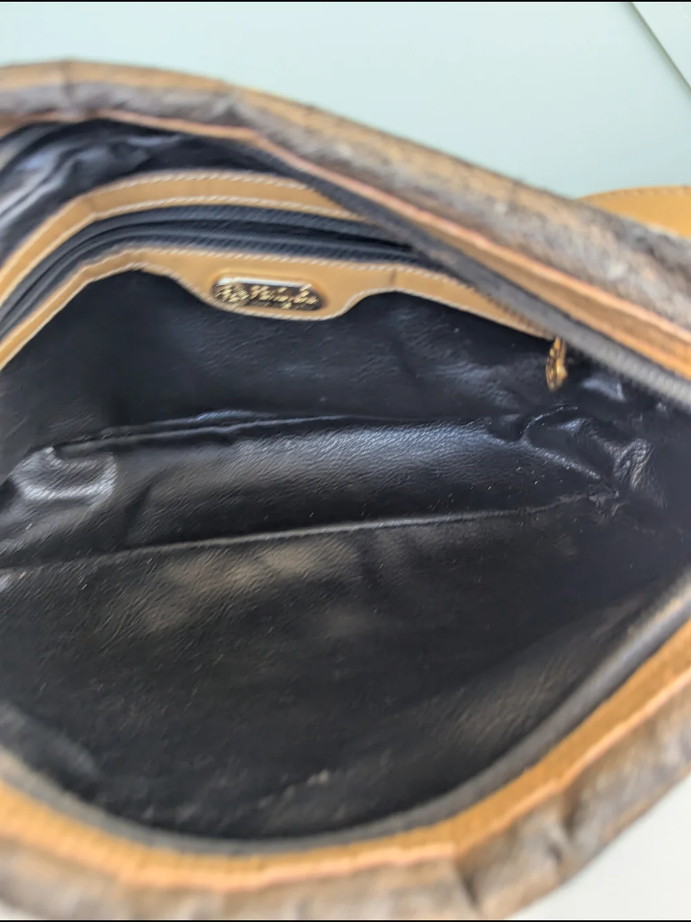 Vintage Fendi Pequin Striped Crossbody